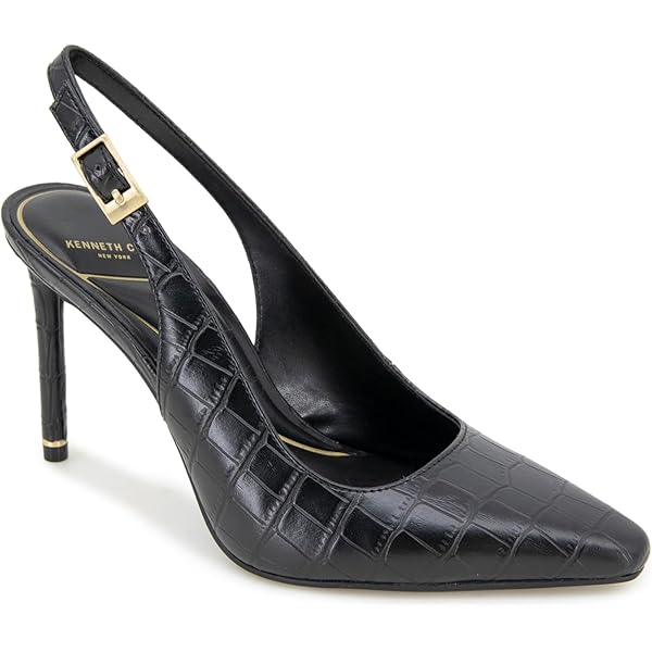Amazon.com | Dune London Women's Bold Pump, Black Croc Print